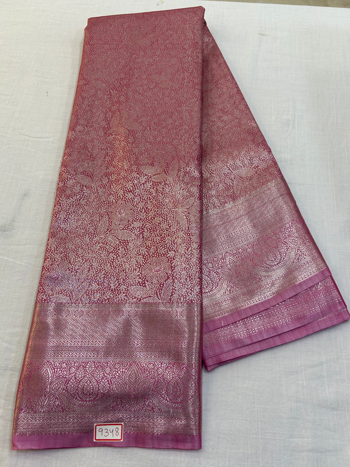 Semi Kanchi Tissue Pattu Saree - Pencil Work