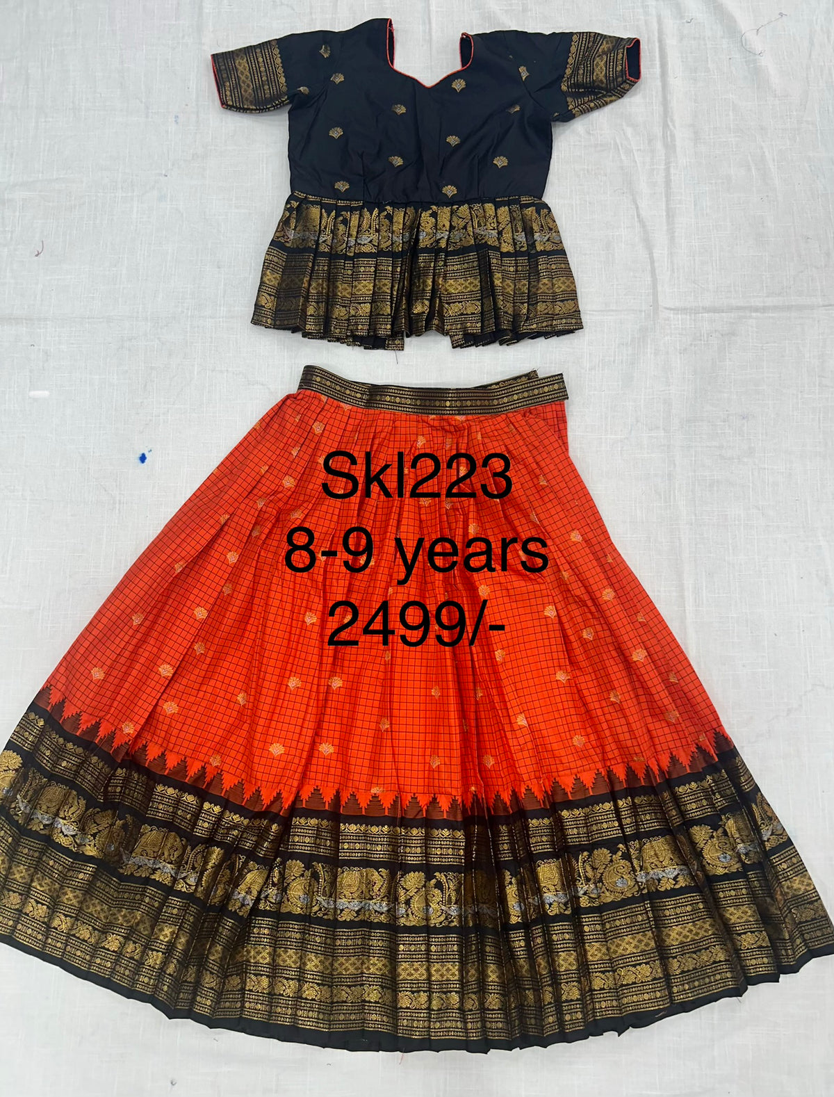 Kids Stitched Lehanga