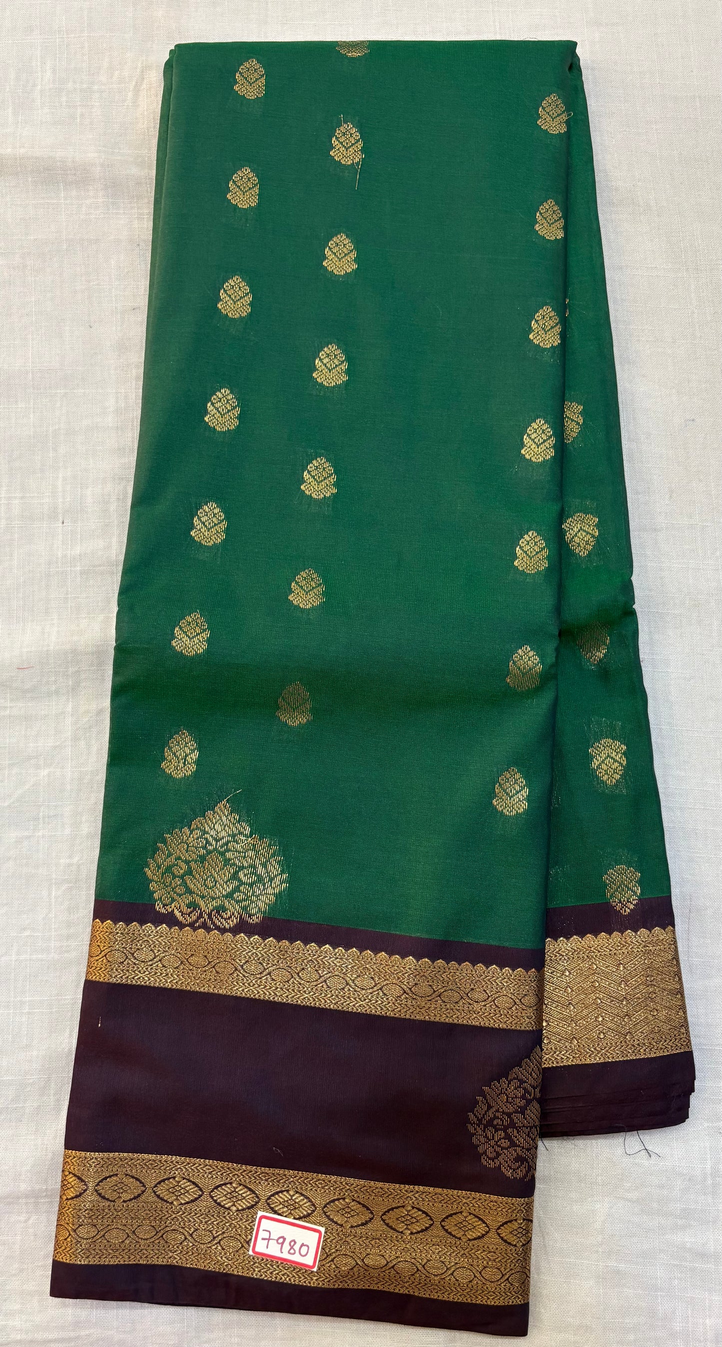 Semi Gadwal Vintage style Gap border sarees