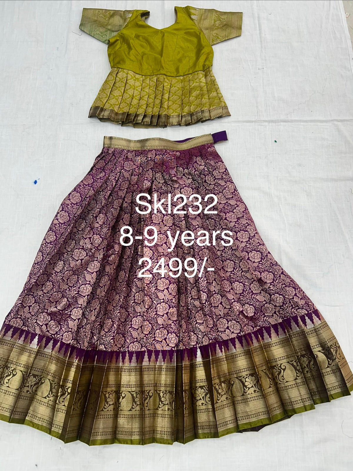 Kids Stitched Lehanga
