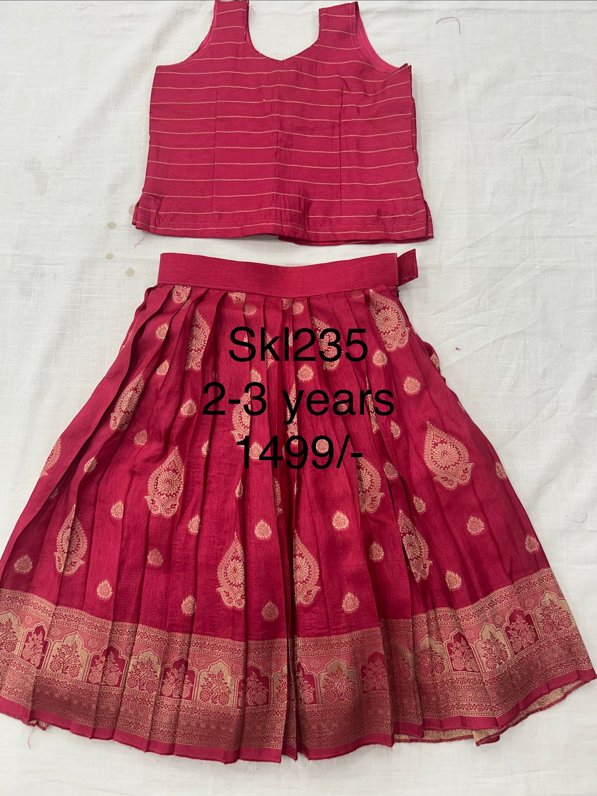 Kids Stitched Lehanga