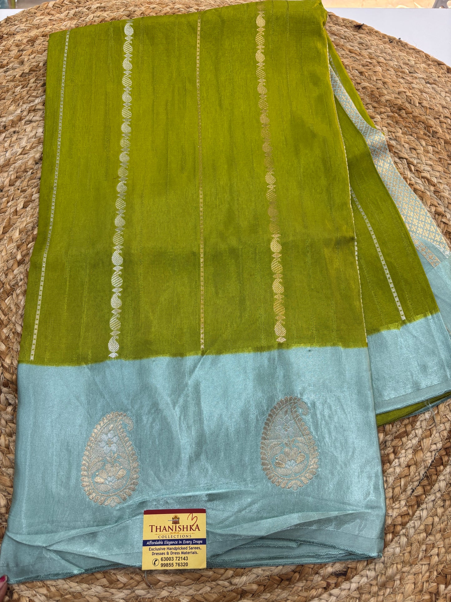 Banaras HO satin Border saree