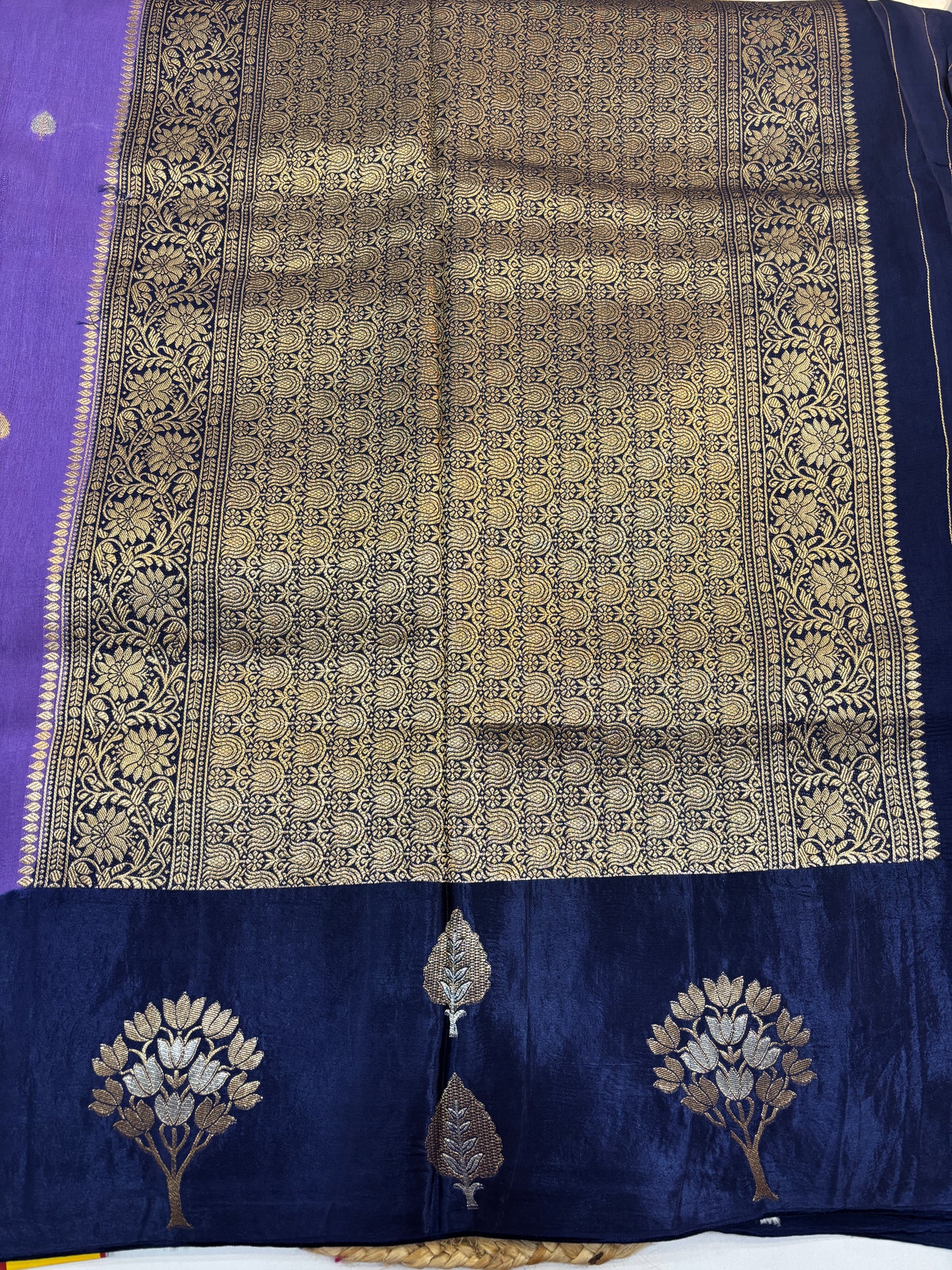 Banaras HO satin Border saree