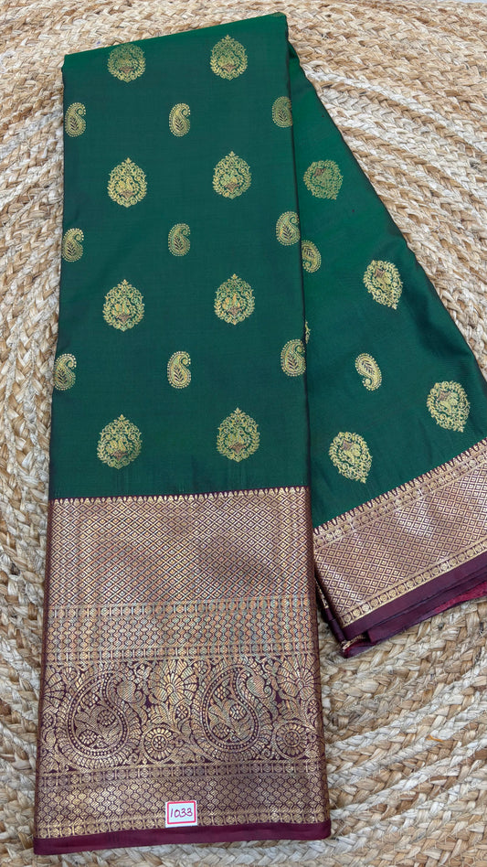 Semi Kanchi Butta Sarees