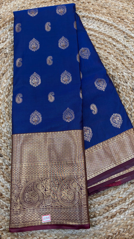 Semi Kanchi Butta Sarees