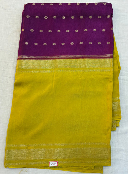 Vintage Russian Crepe saree