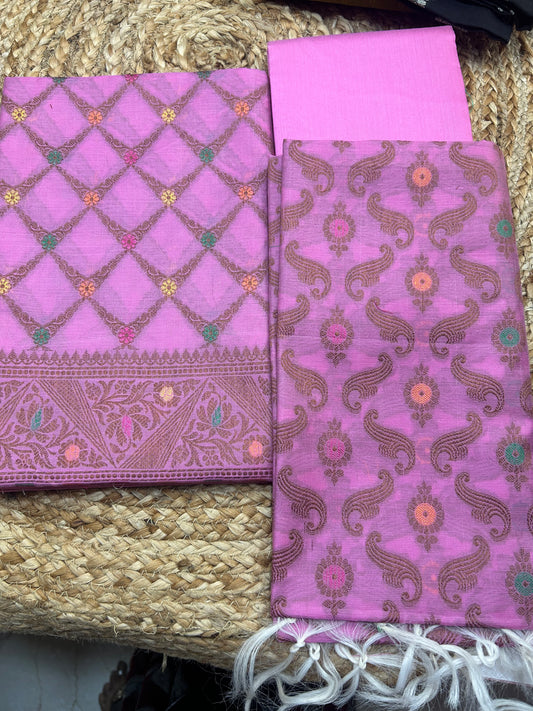Banaras Cotton Dress Material