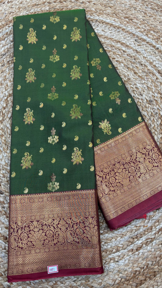 Semi Kanchi Butta Sarees
