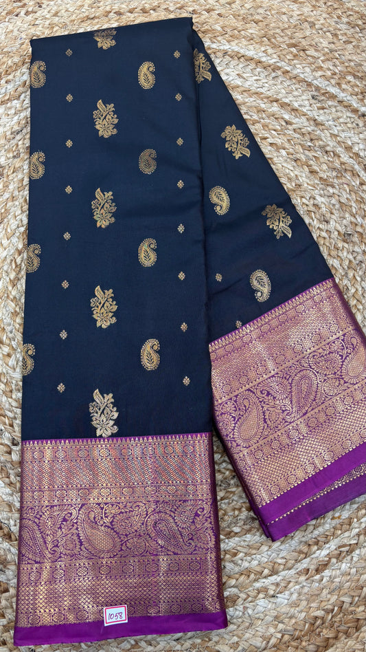 Semi Kanchi Butta Sarees