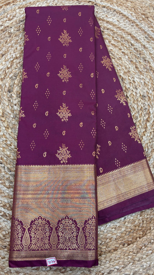Semi Kanchi Butta Sarees