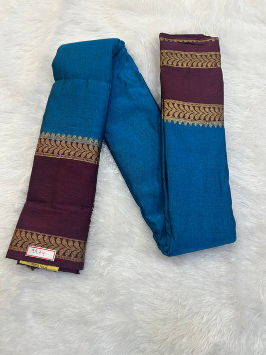 Semi Gadwal Sico Small Border Saree