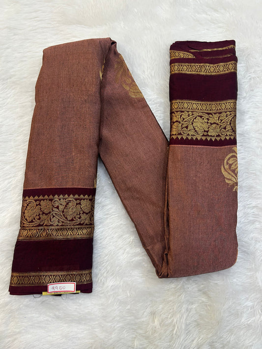 Semi Gadwal Sico Small Border Saree