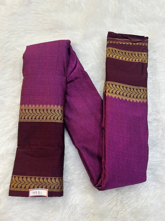 Semi Gadwal Sico Small Border Saree