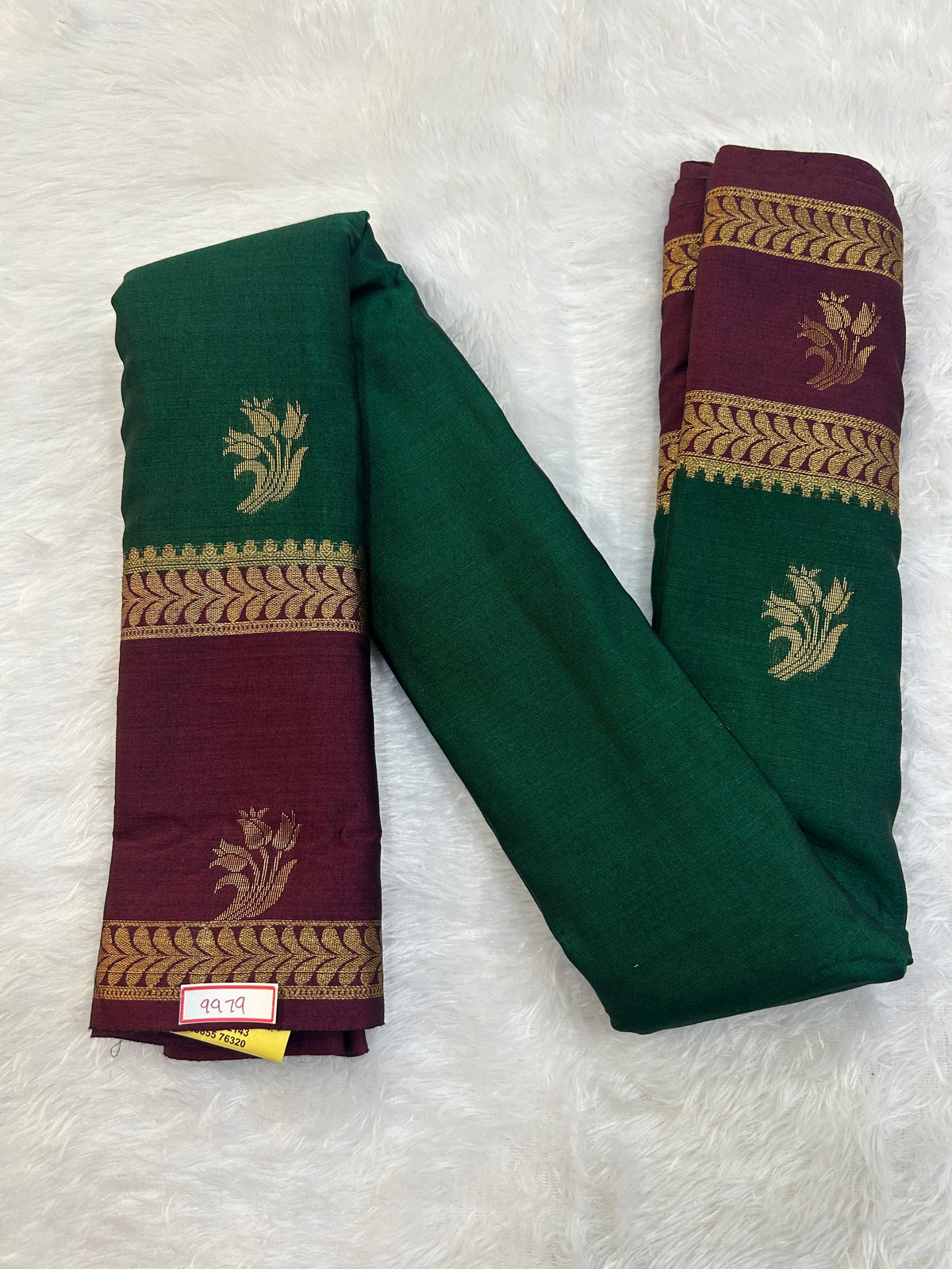 Semi Gadwal Sico Small Border Saree