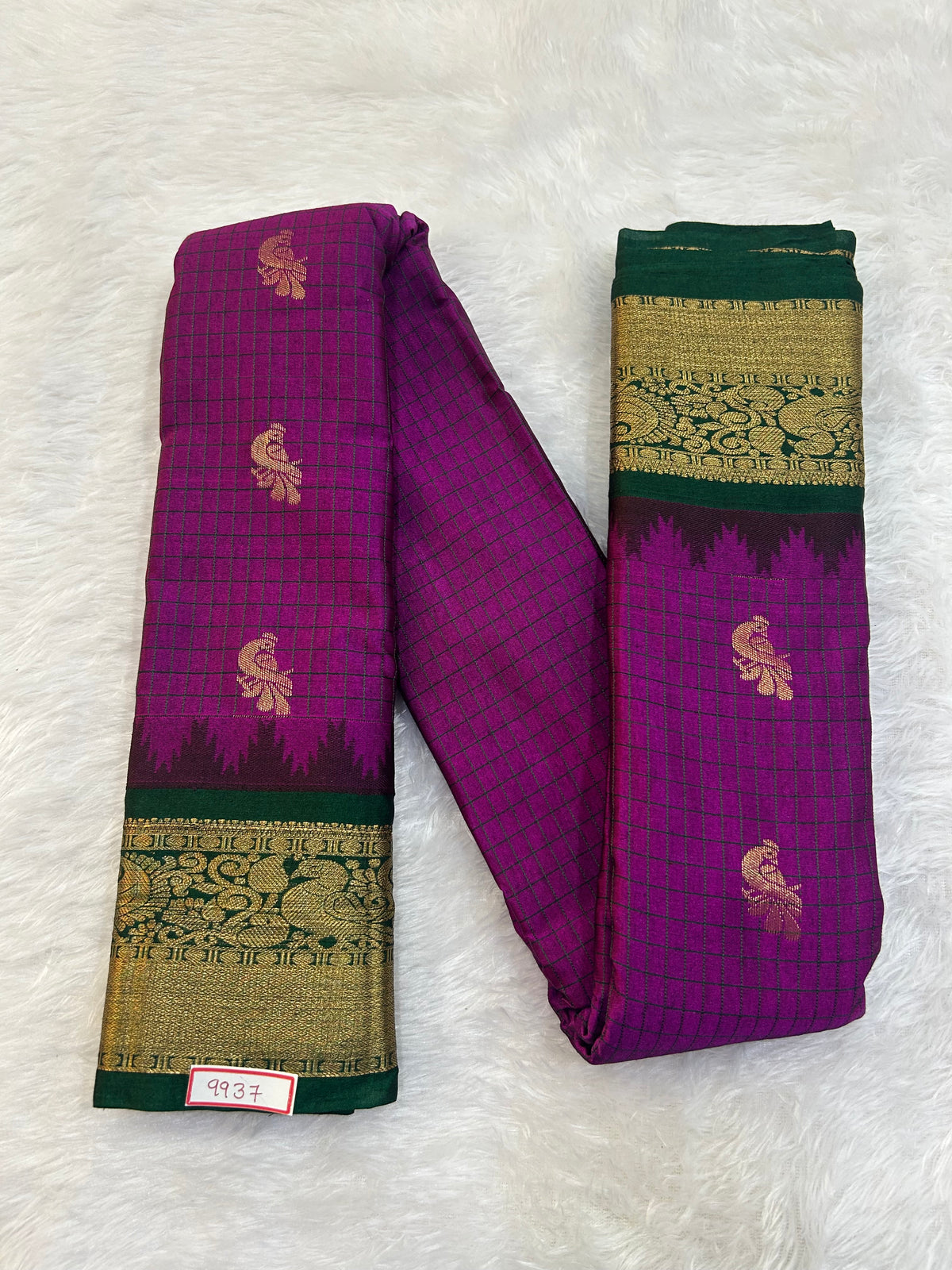 Semi Gadwal Sico Small Border Saree