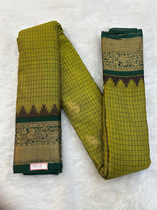 Semi Gadwal Sico Small Border Saree