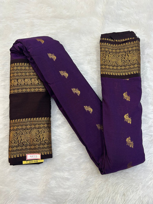 Semi Gadwal Sico Small Border Saree