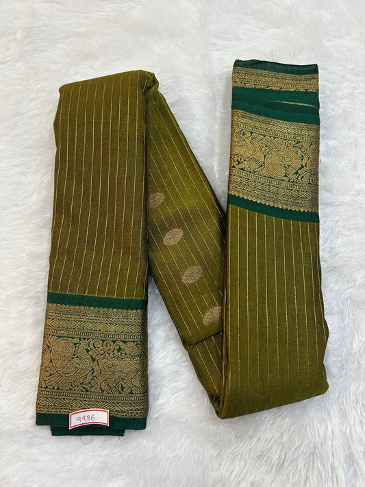 Semi Gadwal Sico Small Border Saree