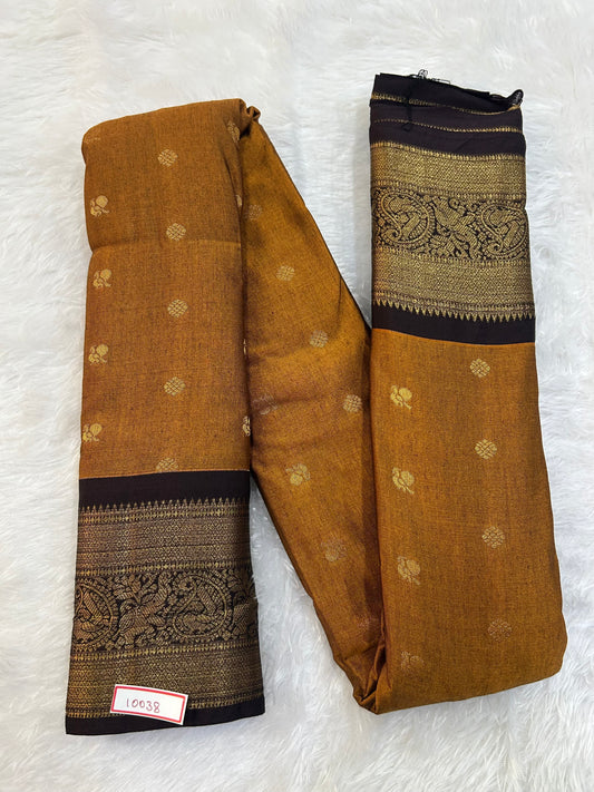 Semi Gadwal Sico Small Border Saree