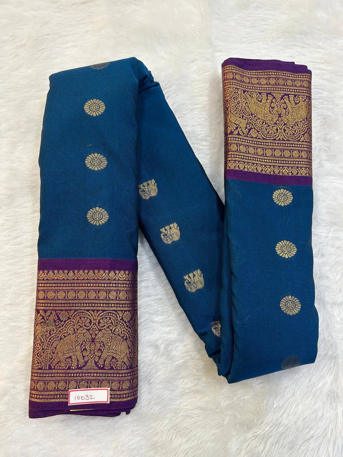 Semi Gadwal Sico Small Border Saree