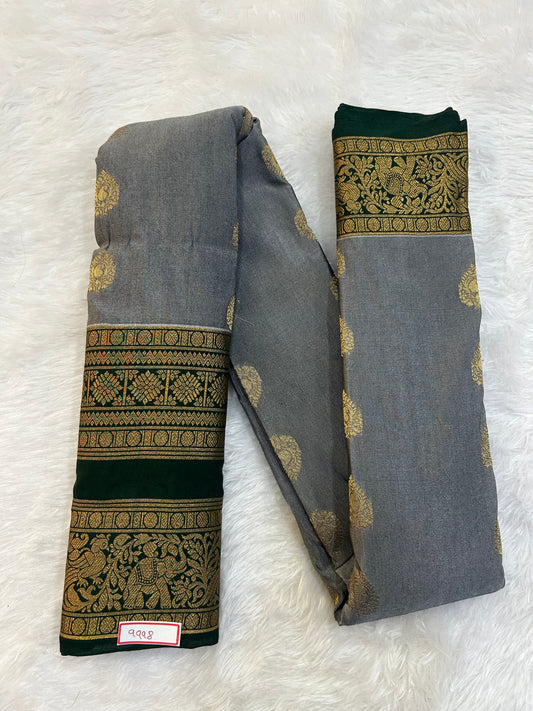 Semi Gadwal Sico Small Border Saree