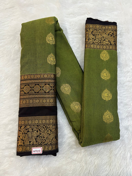 Semi Gadwal Sico Small Border Saree
