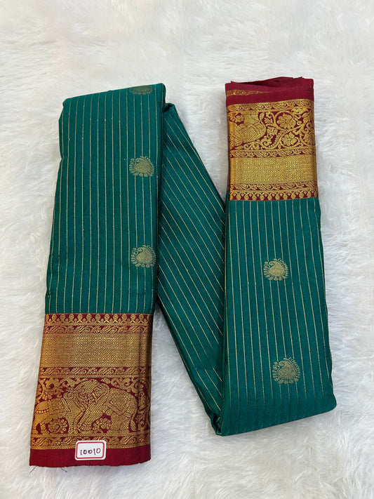 Semi Gadwal Sico Small Border Saree