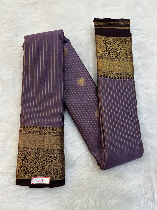 Semi Gadwal Sico Small Border Saree