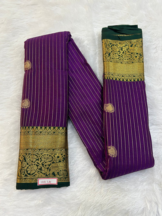 Semi Gadwal Sico Small Border Saree