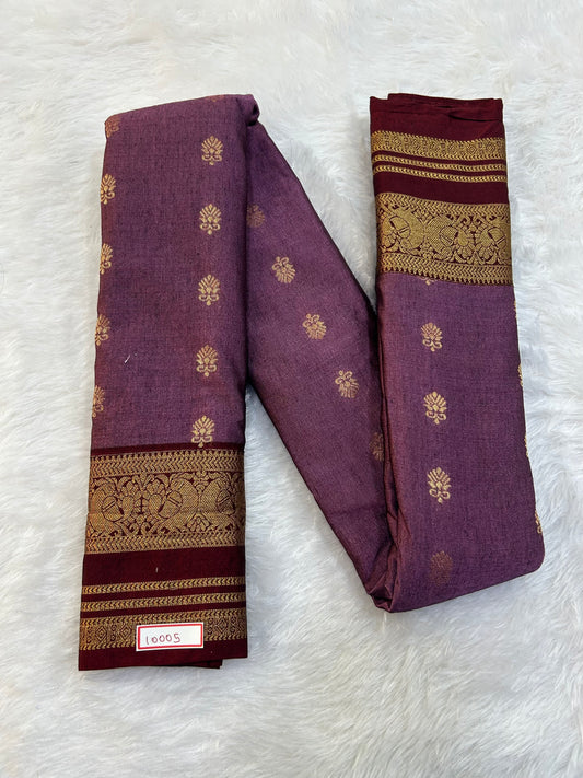 Semi Gadwal Sico Small Border Saree