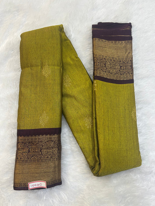 Semi Gadwal Sico Small Border Saree