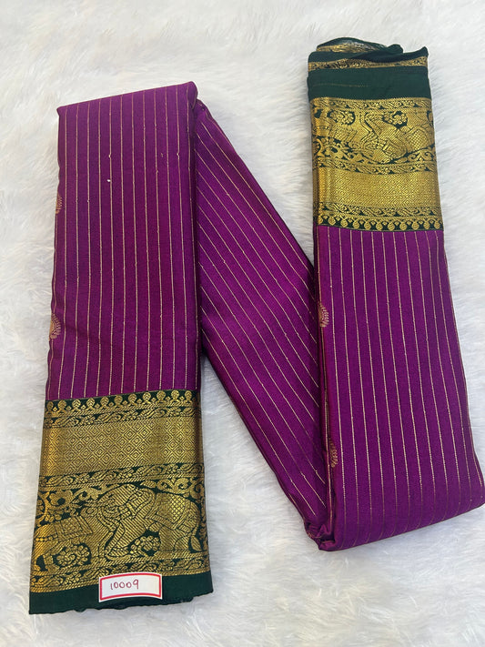 Semi Gadwal Sico Small Border Saree