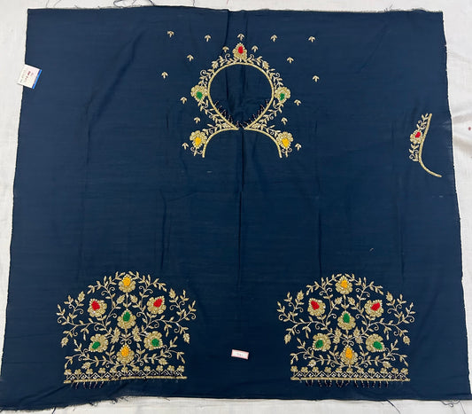 Raw Silk Maggam Work Blouse
