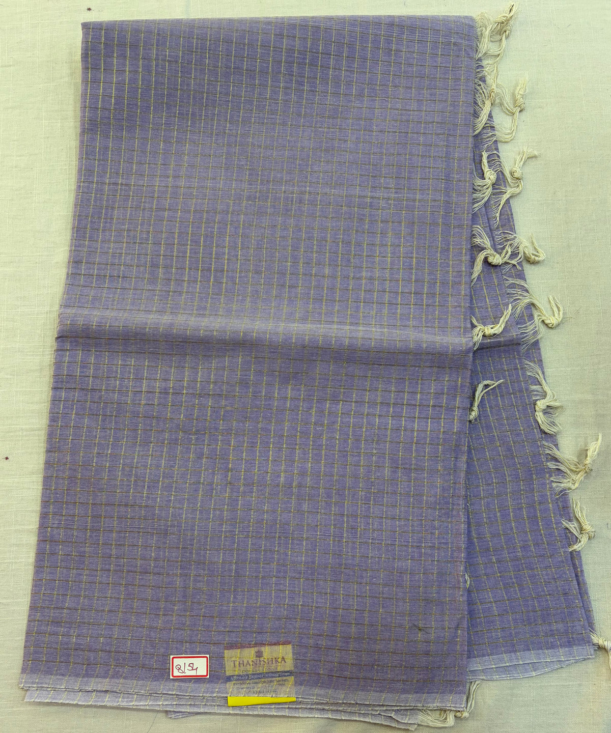 Cotton checks saree