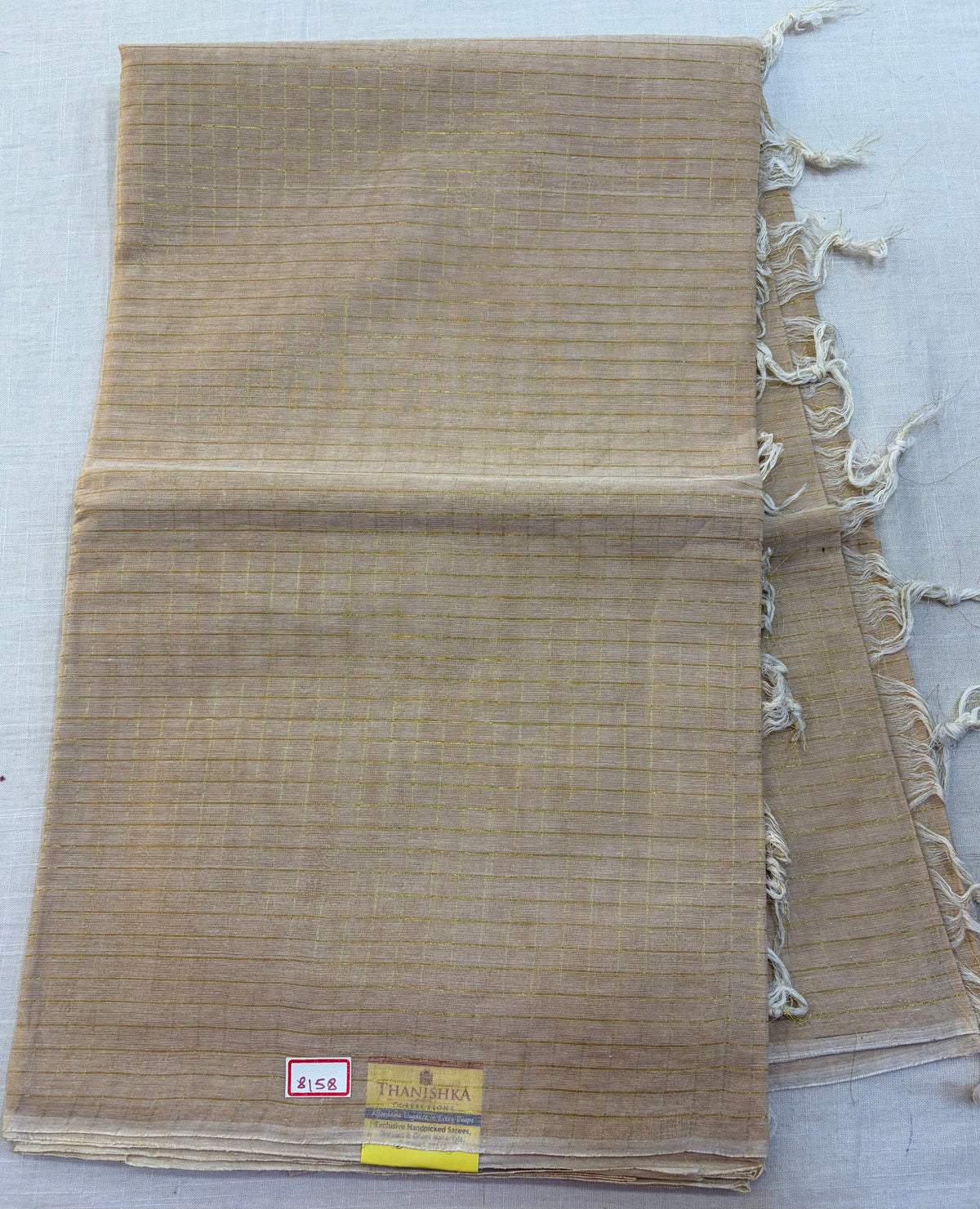 Cotton checks saree