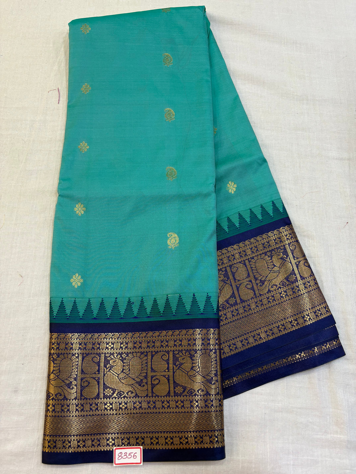 Semi Gadwal Silk Small border