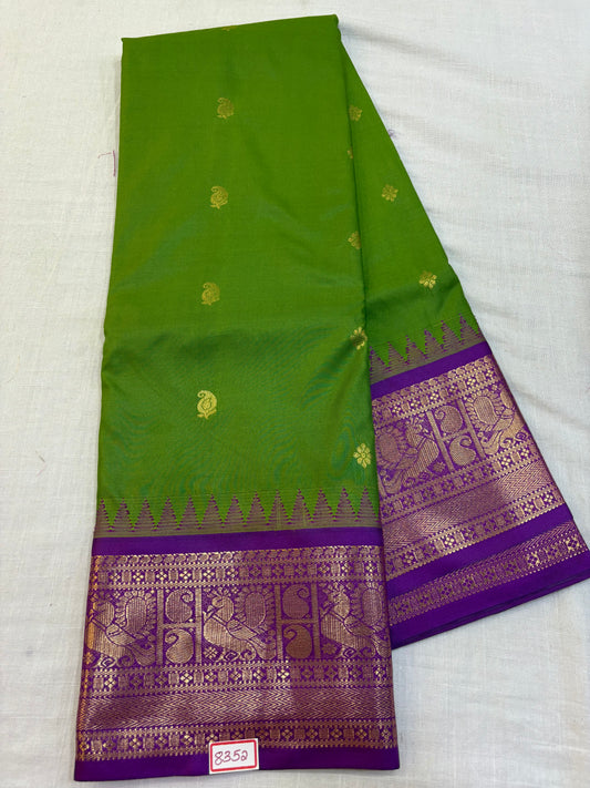 Semi Gadwal Silk Small border