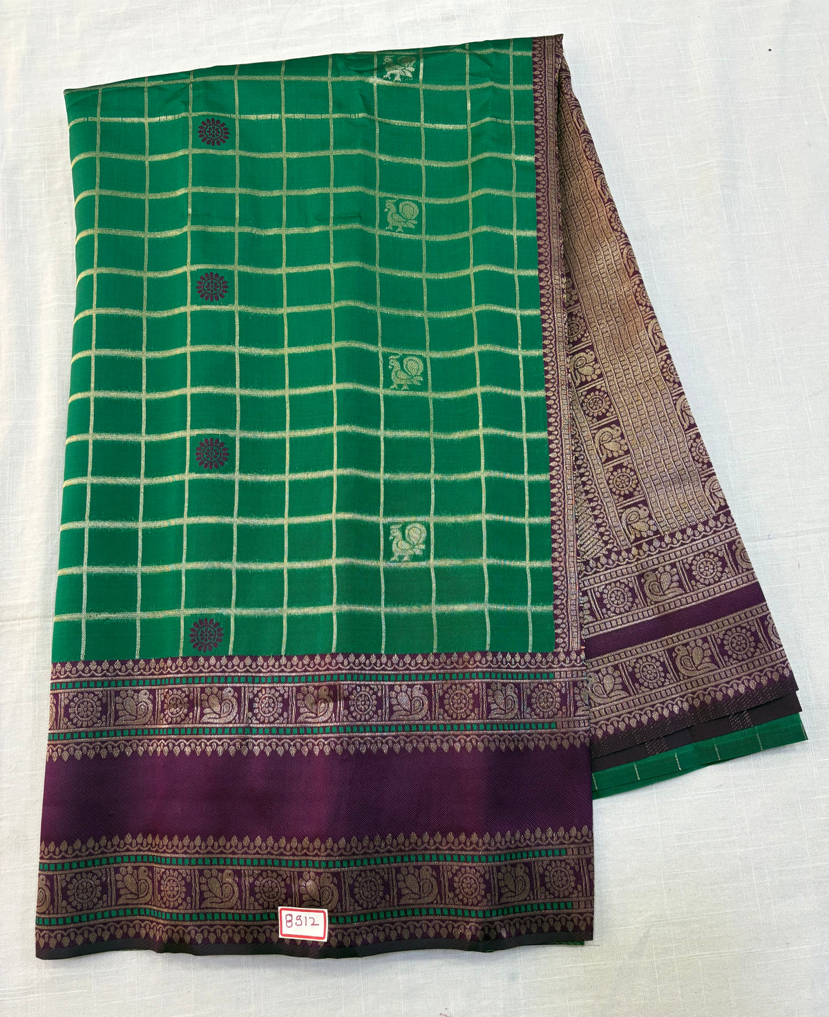 Kashika Pattu - Vintage Checks Design Saree