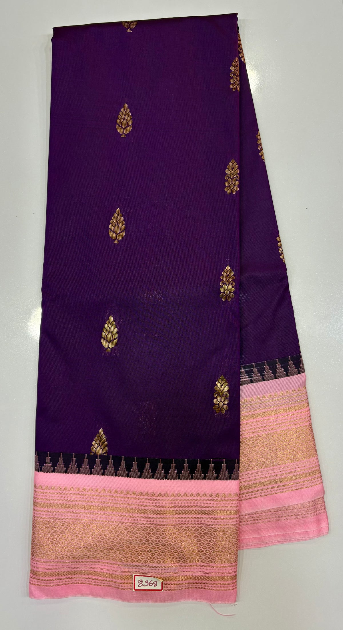 Semi Gadwal Silk Small border