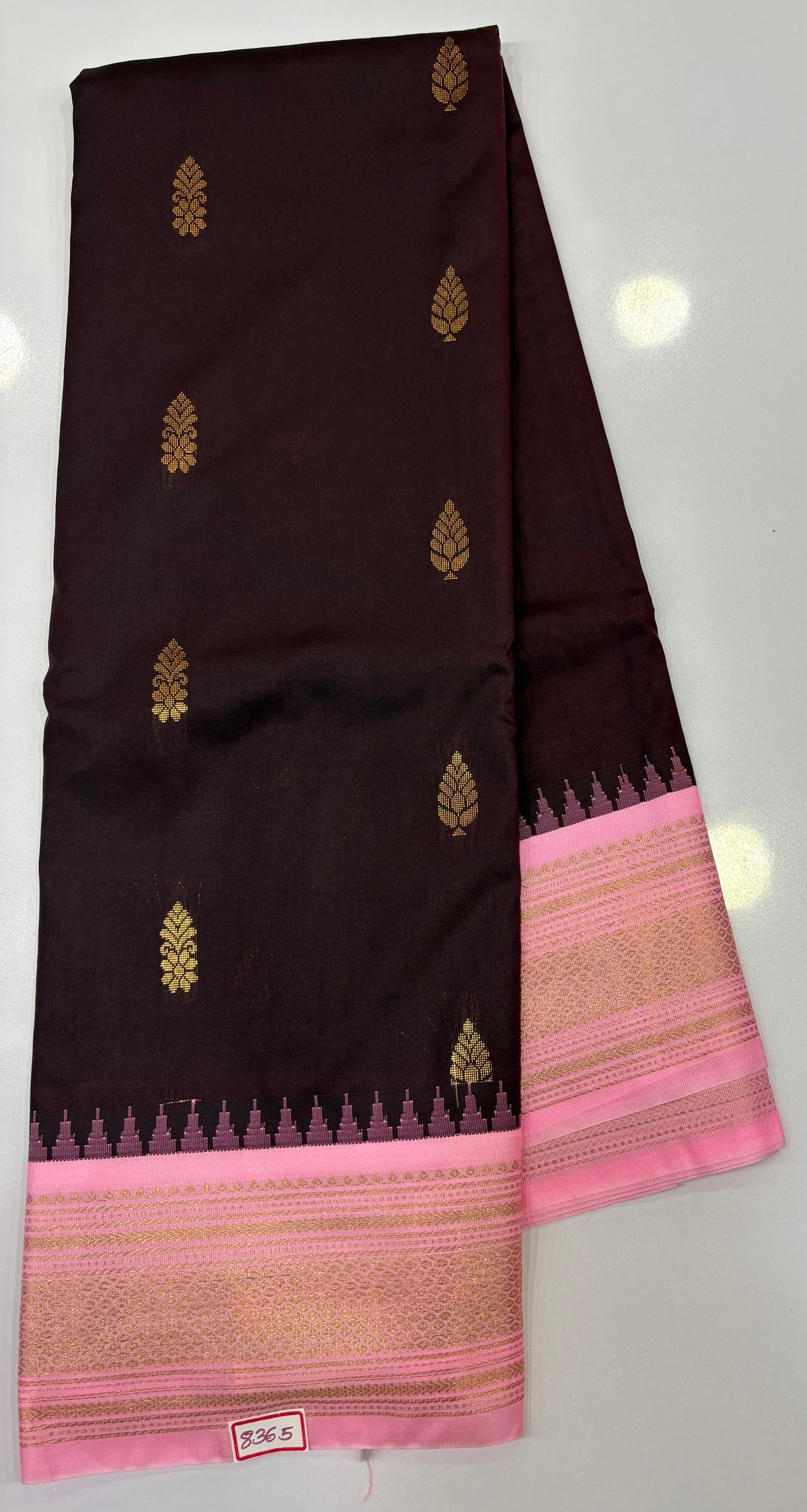 Semi Gadwal Silk Small border