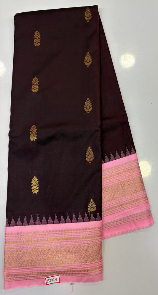 Semi Gadwal Silk Small border