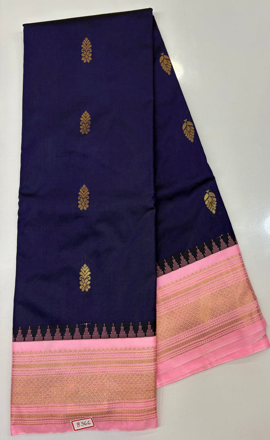 Semi Gadwal Silk Small border