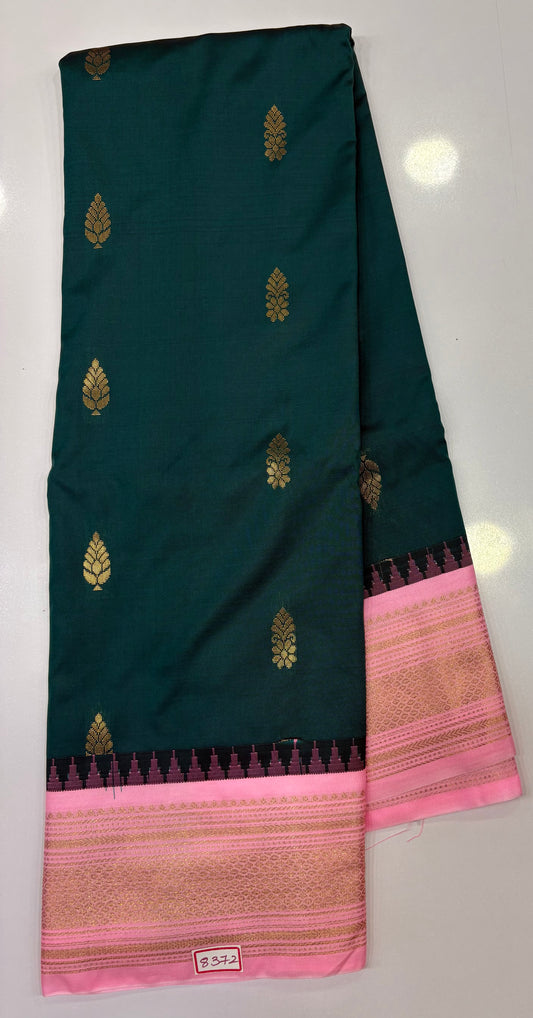 Semi Gadwal Silk Small border
