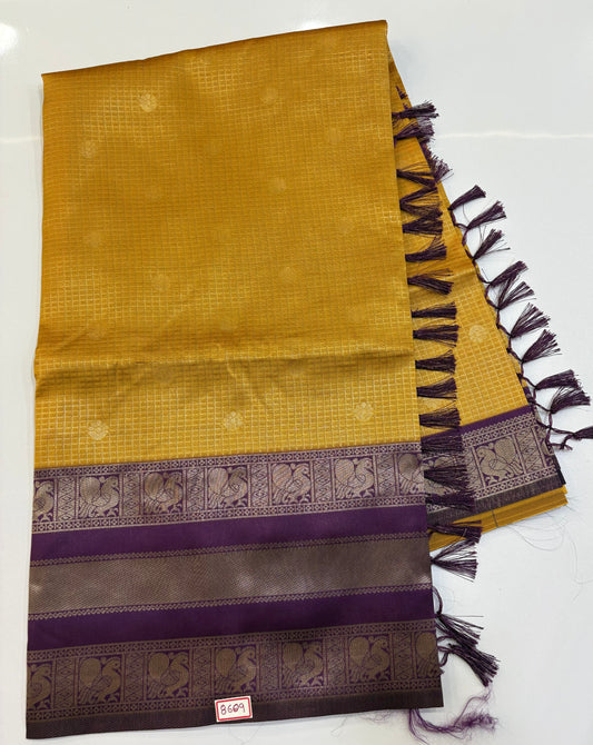 Vintage Pattu Saree Checks