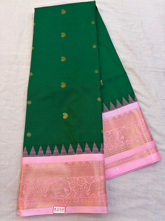 Semi Gadwal Silk Small border