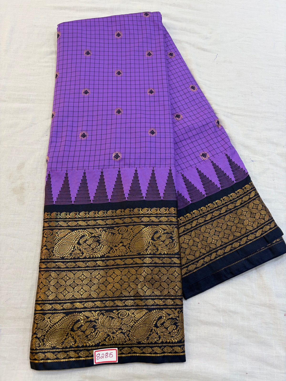 Semi Gadwal Silk Sarees- Checks Design