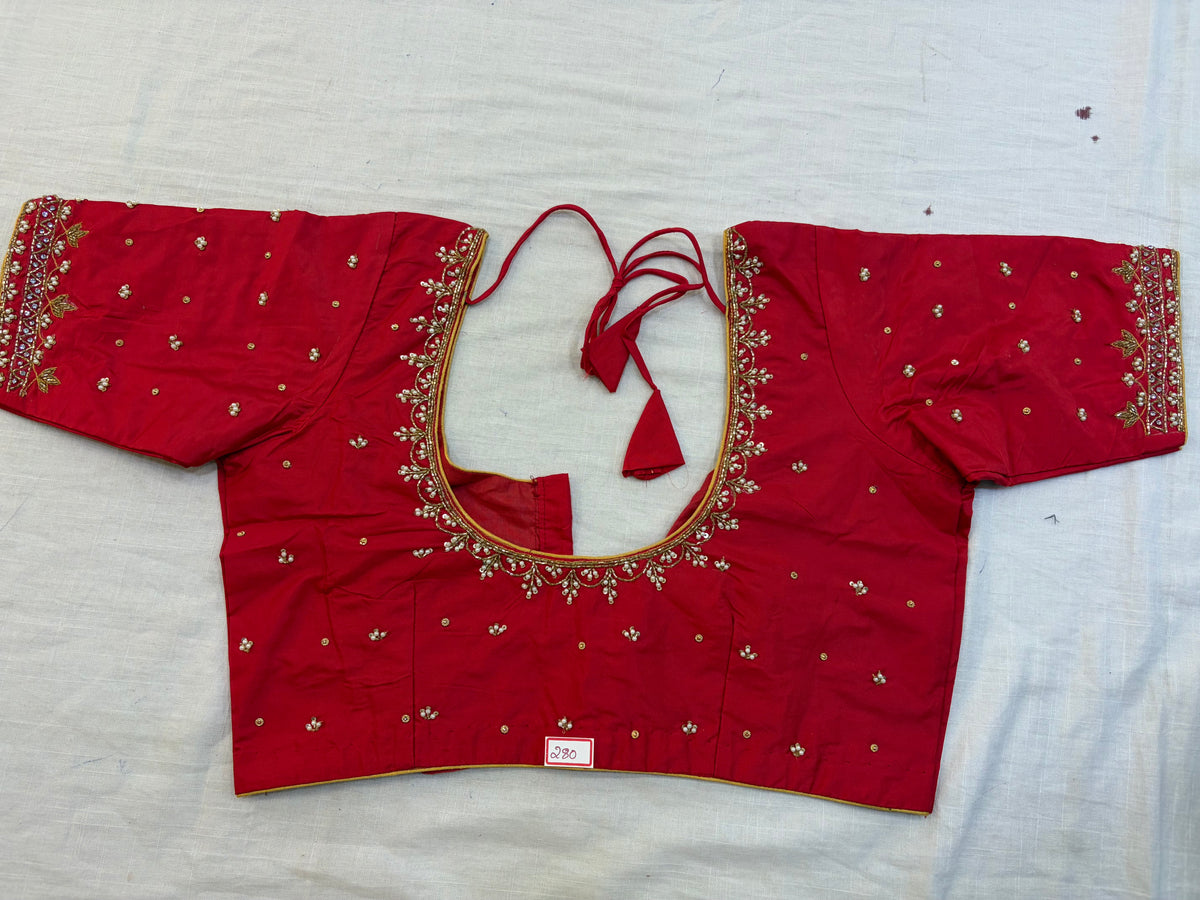 Readymade Maggam work blouse - Fully Stitched