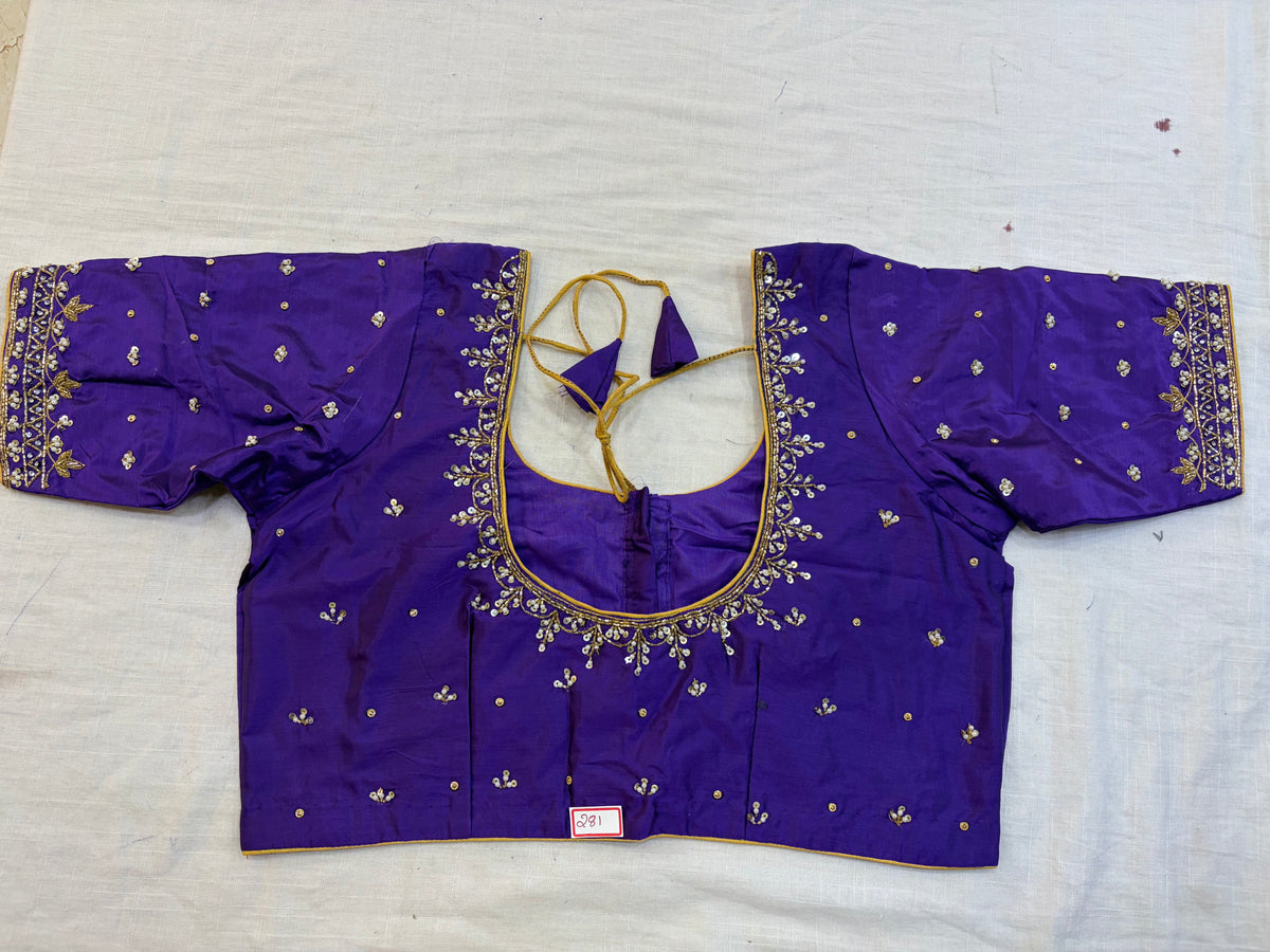 Readymade Maggam work blouse - Fully Stitched