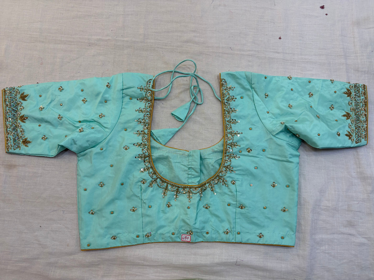 Readymade Maggam work blouse - Fully Stitched