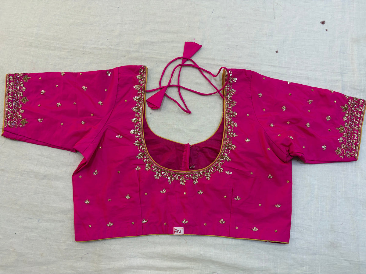 Readymade Maggam work blouse - Fully Stitched